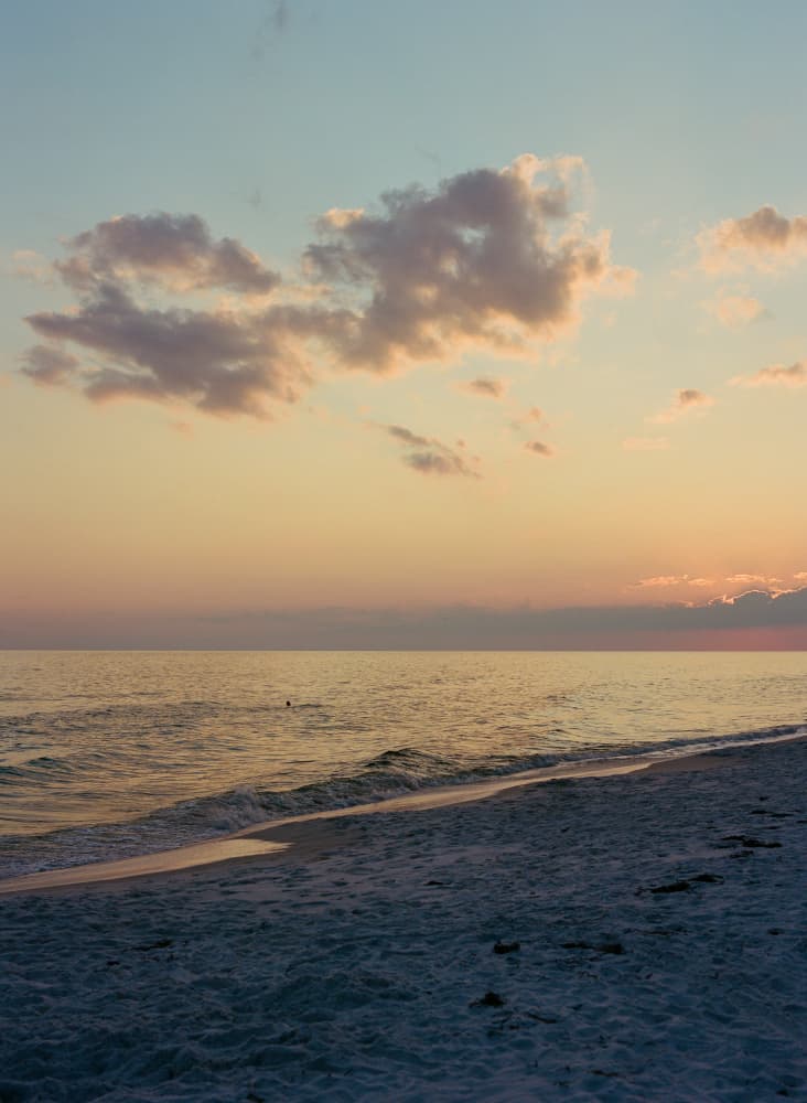 Tranquil Beach Sunset by Bethany Young — canvas wall art