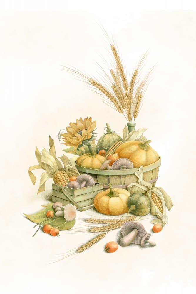 Bountiful Autumn Harvest by Xuan Thai — canvas wall art