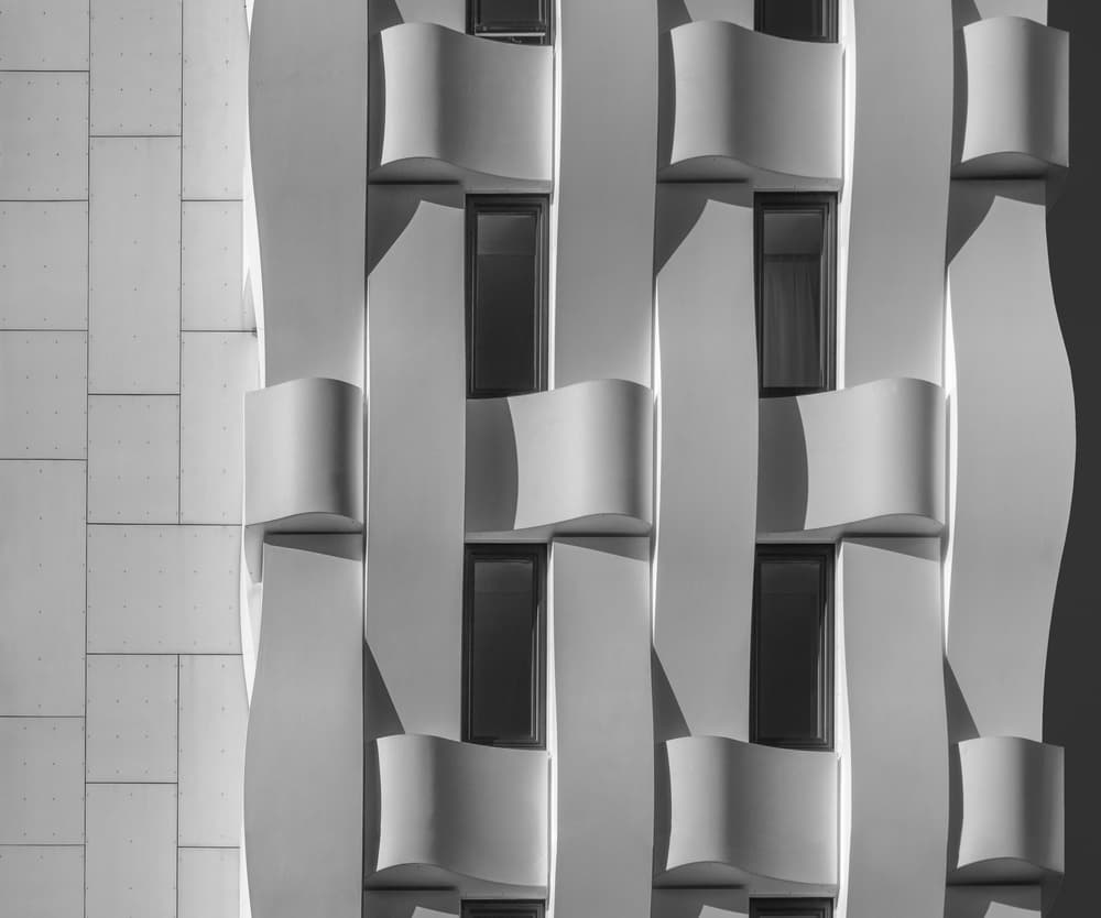 Wavy Building Facade by Theo Luycx — canvas wall art