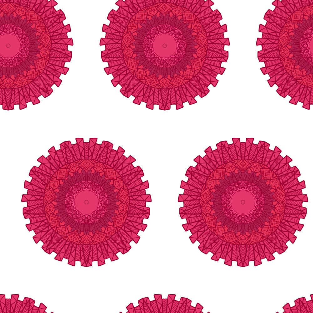 Vibrant Pink Mandalas by Marika Barsrsind β canvas wall art