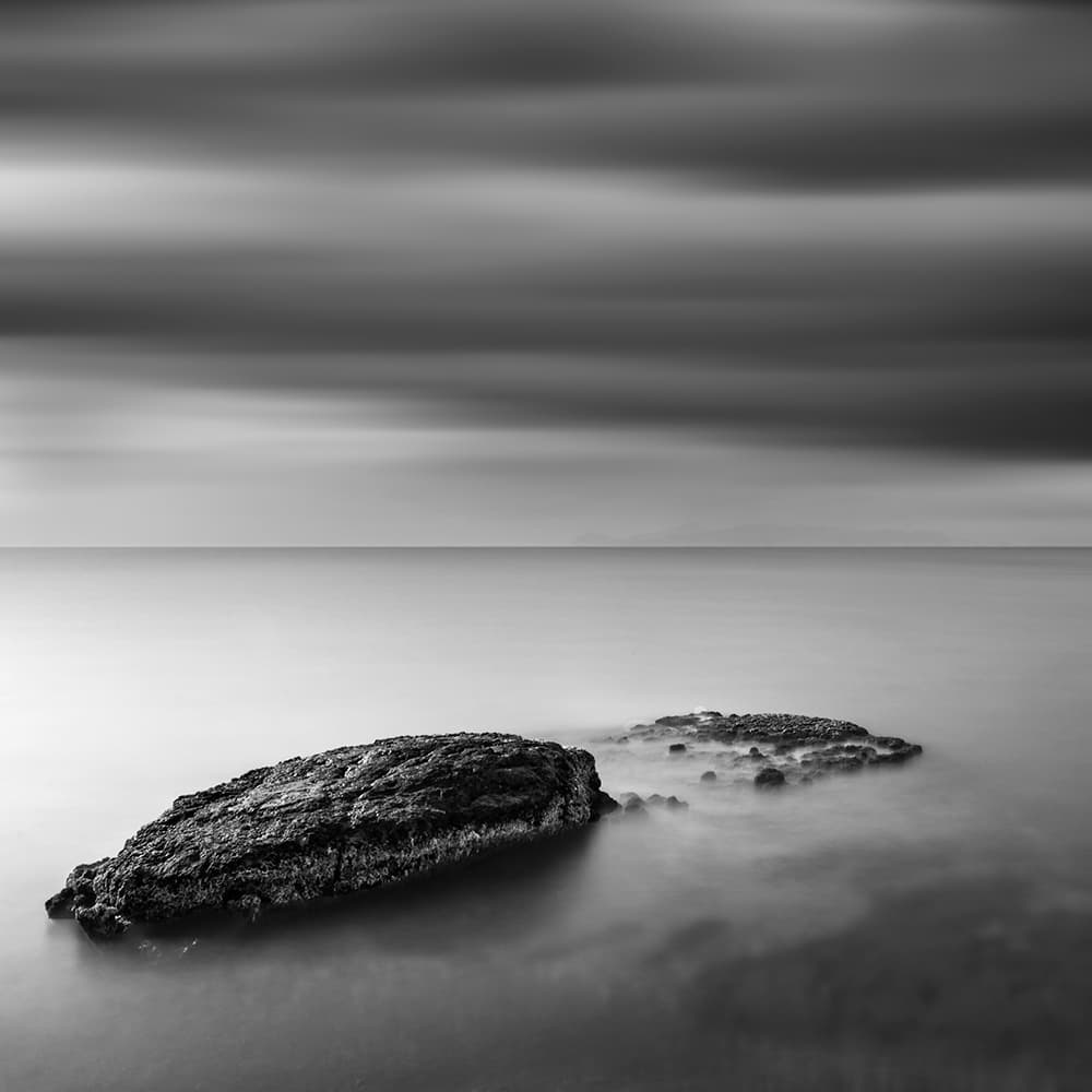 Serene Coastal Rocks by George Digalakis — canvas wall art