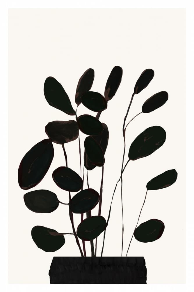 Minimalist House Plant by cartissi — canvas wall art
