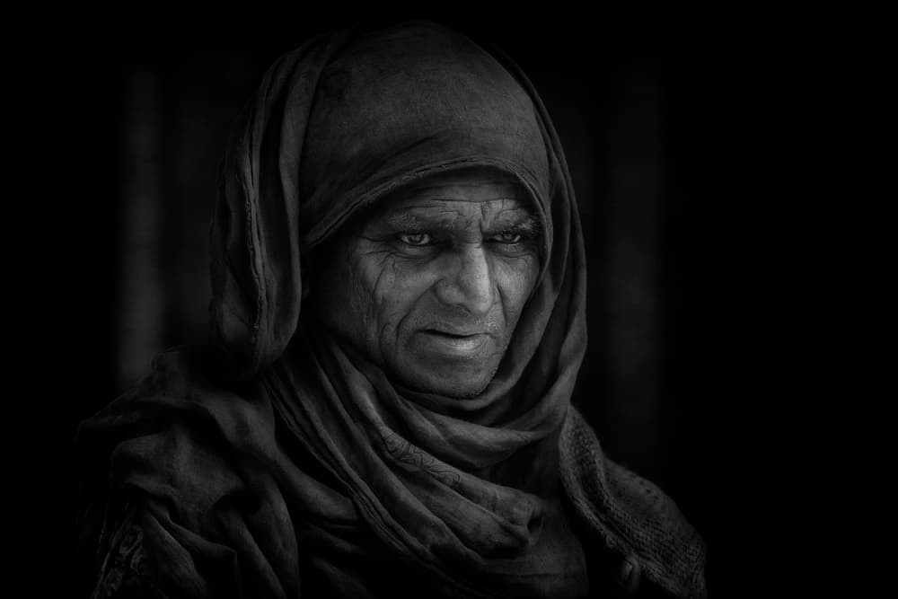 Intense Elder Gaze by Svetlin Yosifov — canvas wall art