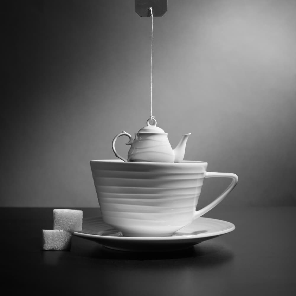 Teapot Tea Bag by Victoria Glinka — canvas wall art