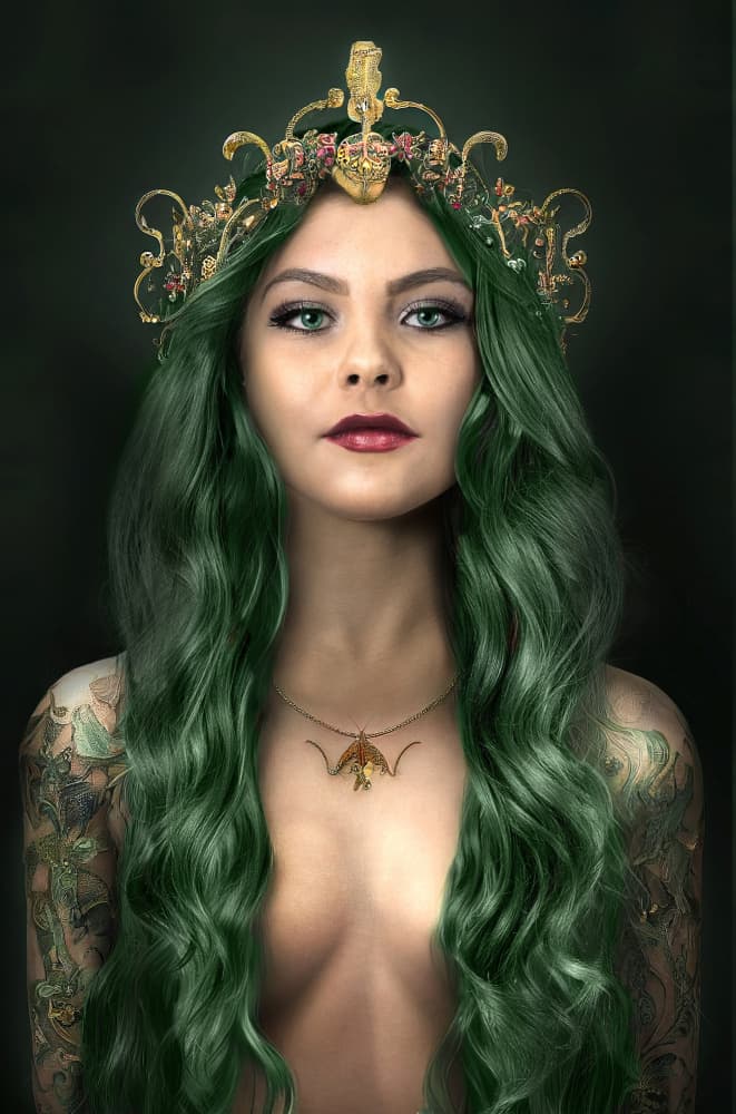 Emerald Forest Queen by Marcel Egger — canvas wall art