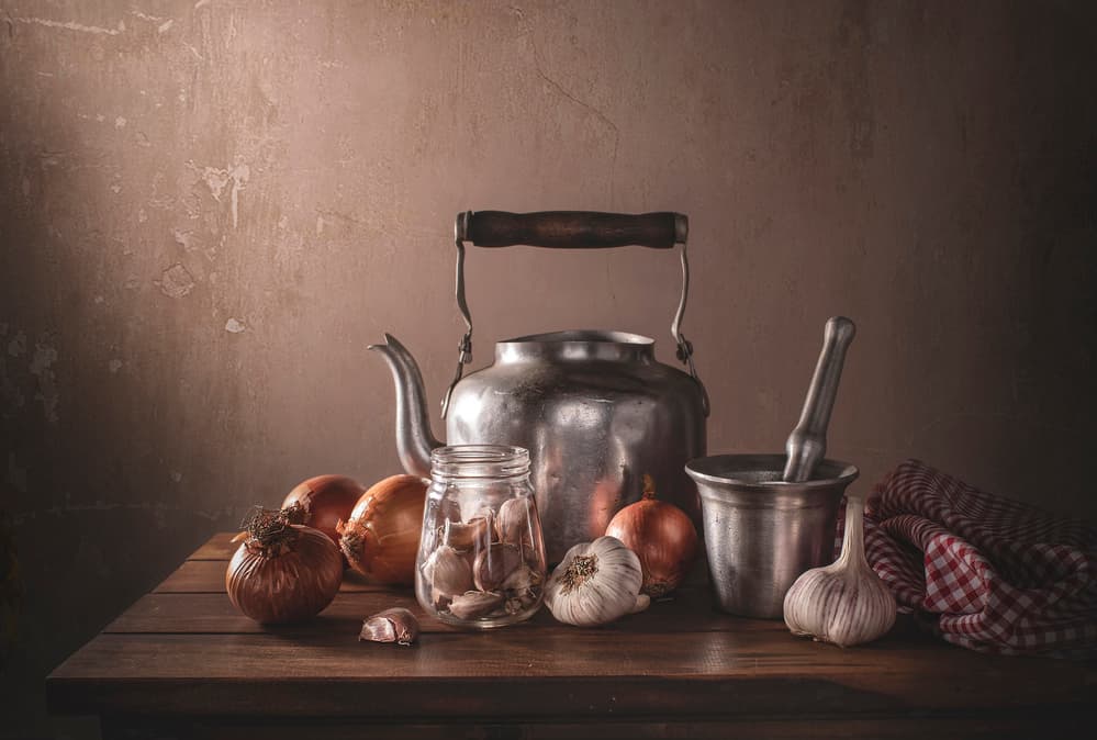 Rustic Kitchen Still Life by Margareth Perfoncio — canvas wall art