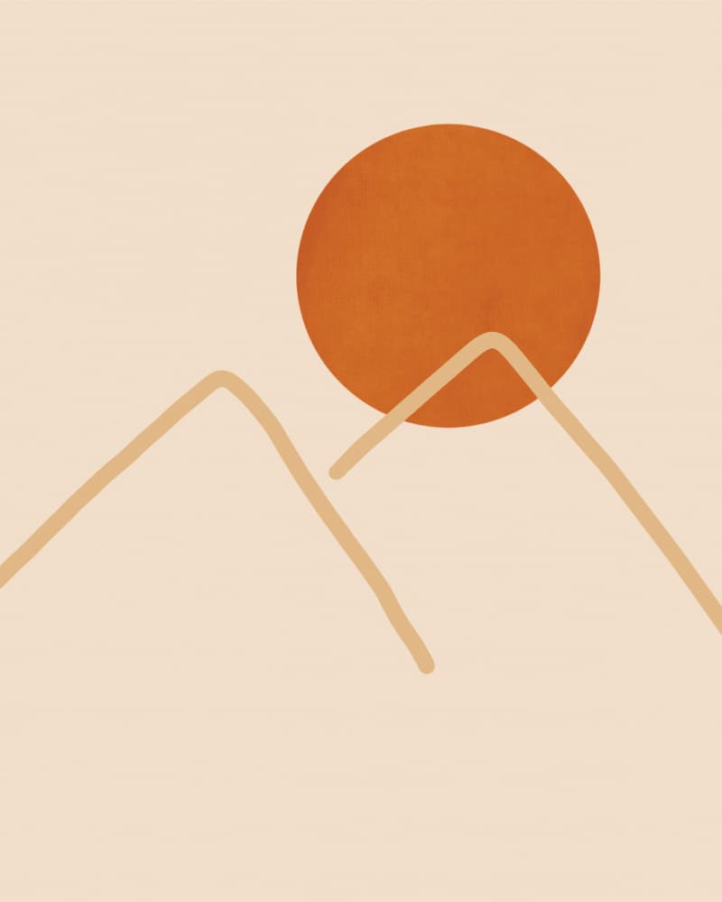 Minimalist Desert Sun by Natasha Playell — canvas wall art