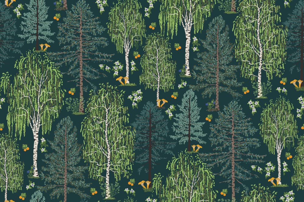 Lush Forest Greens by Alexandra Weise — canvas wall art