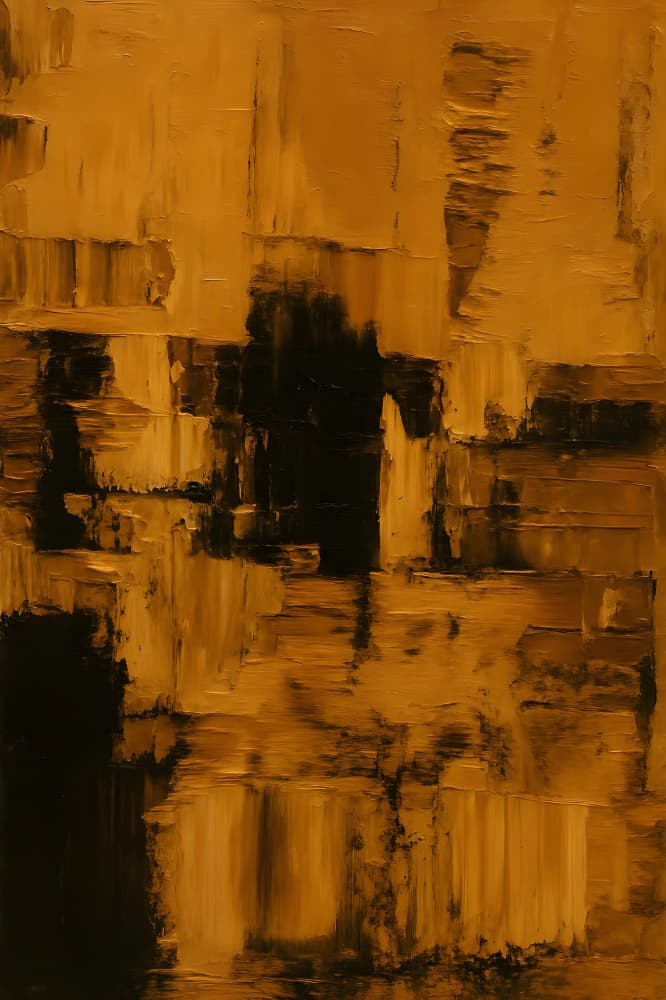 Textured Gold Abstract by HUGO — canvas wall art
