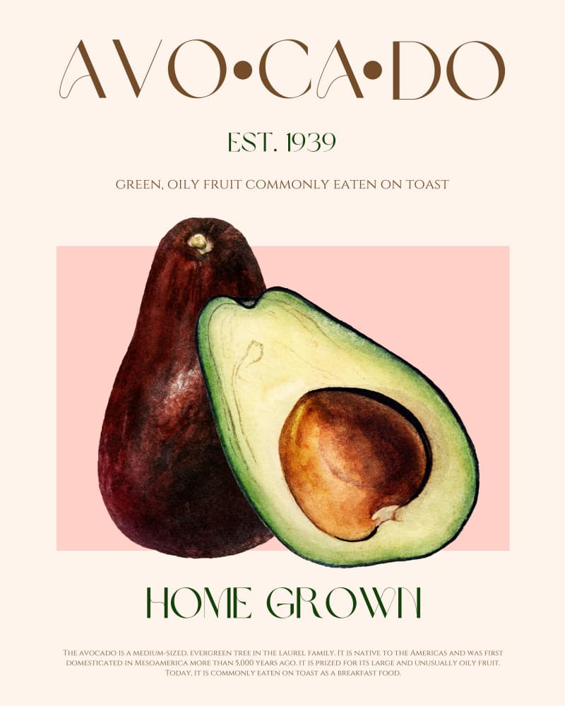 Fresh Avocado Duo by Nazma Khokhar — canvas wall art