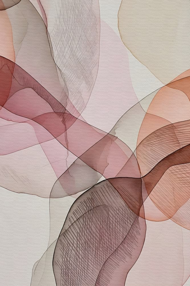 Soft Organic Layers by Miguel Bruzual — canvas wall art