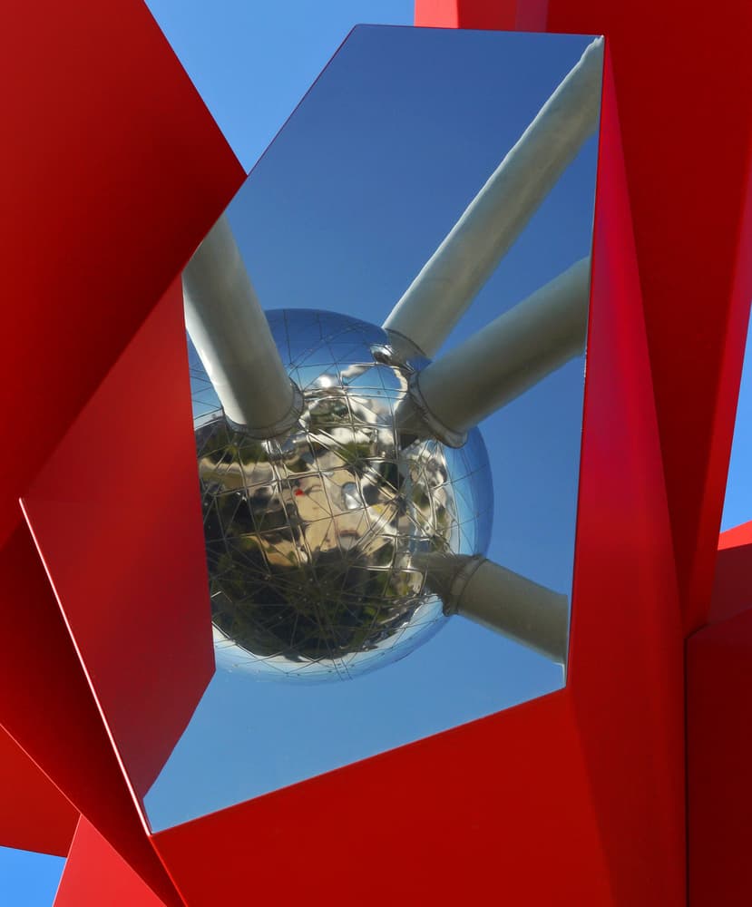 Reflective Sphere Blue Sky by Lus Joosten — canvas wall art