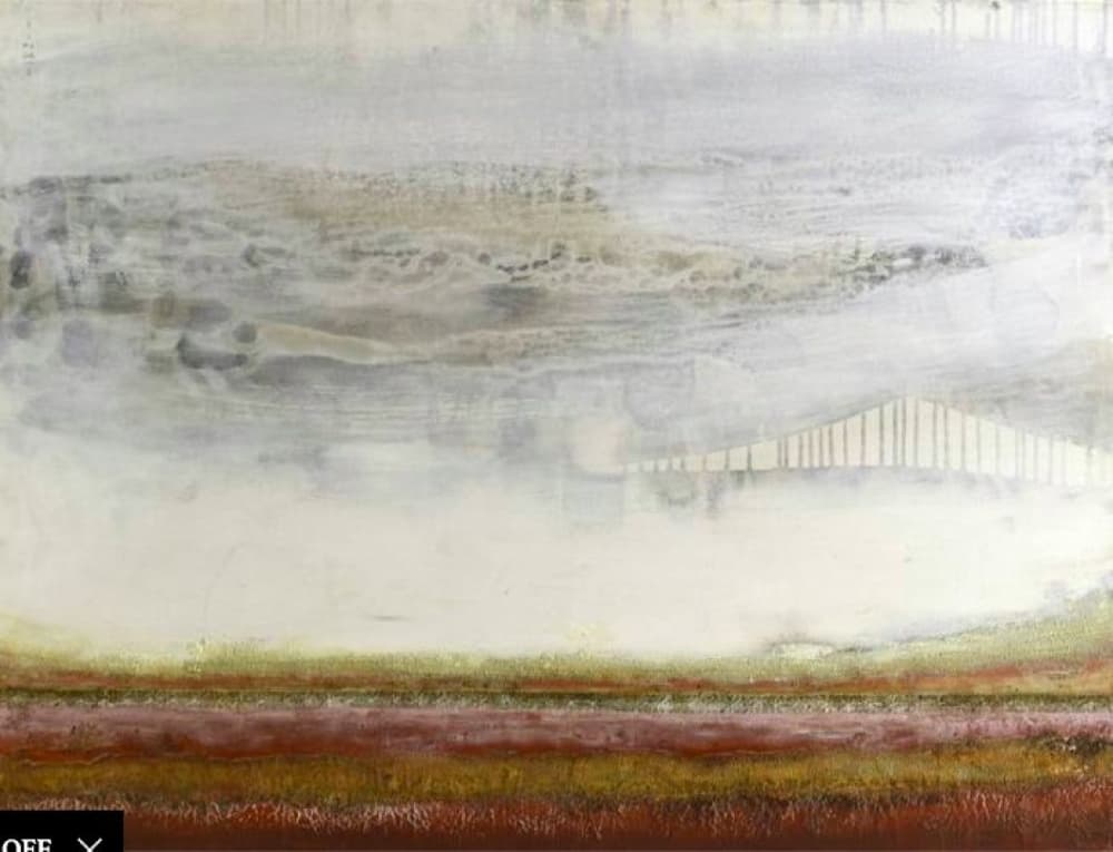 Misty Horizon Landscape by Deb Chaney — canvas wall art