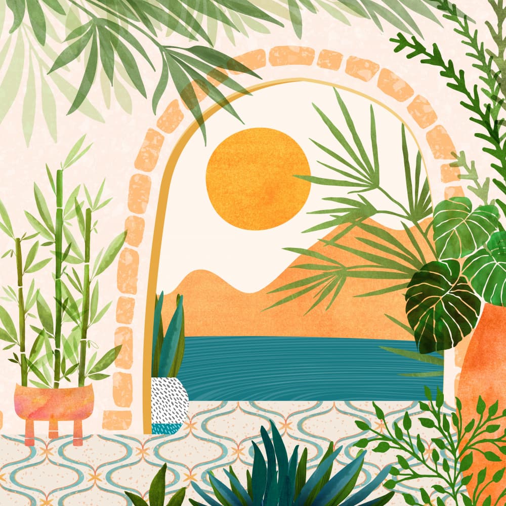 Villa View 2 by Kristian Gallagher — canvas wall art