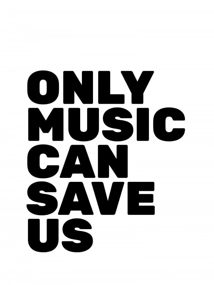 Only Music Can Save Us by Frankie Kerr-Dineen — canvas wall art
