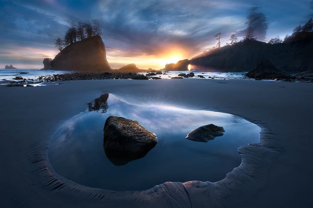 Pacific Beach Twilight by Johnny Chen — canvas wall art