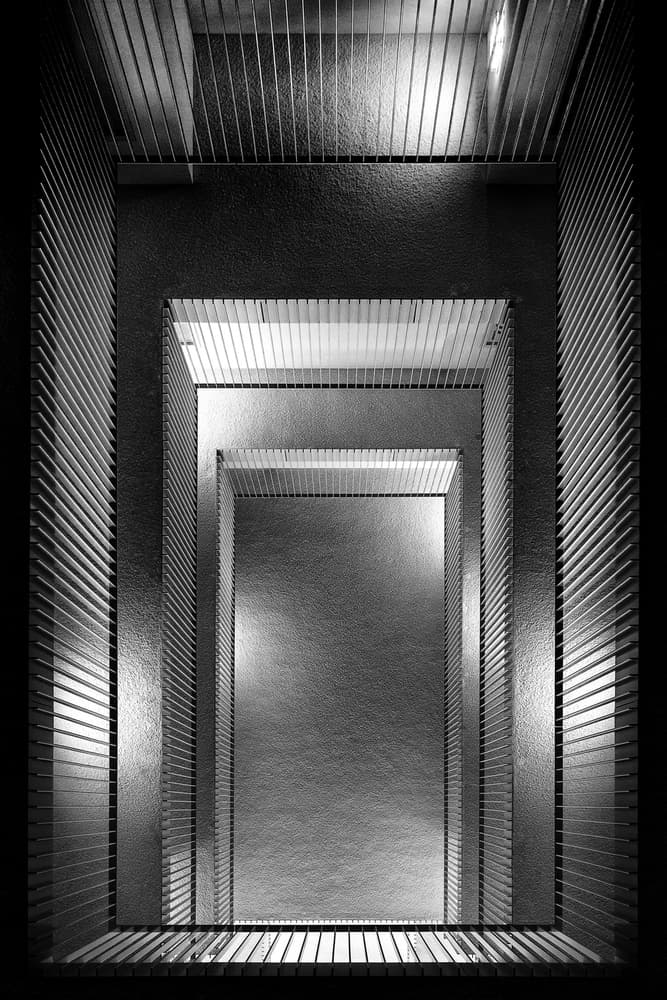 Infinite Geometric Depth by Theo Luycx — canvas wall art