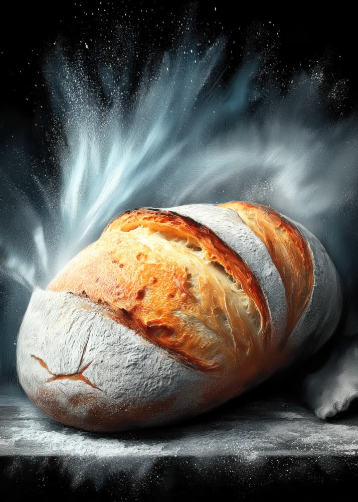 Fresh Baked Loaf by Justyna Jaszke — canvas wall art