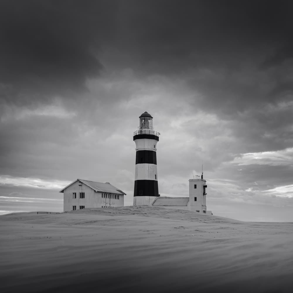 Stormy Coastal Lighthouse by Ray Truter — canvas wall art