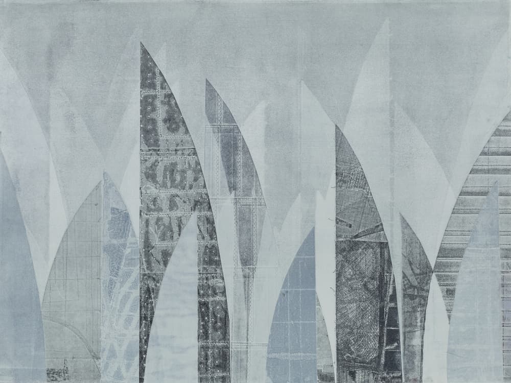 Abstract Urban Curves by Susan Smereka — canvas wall art