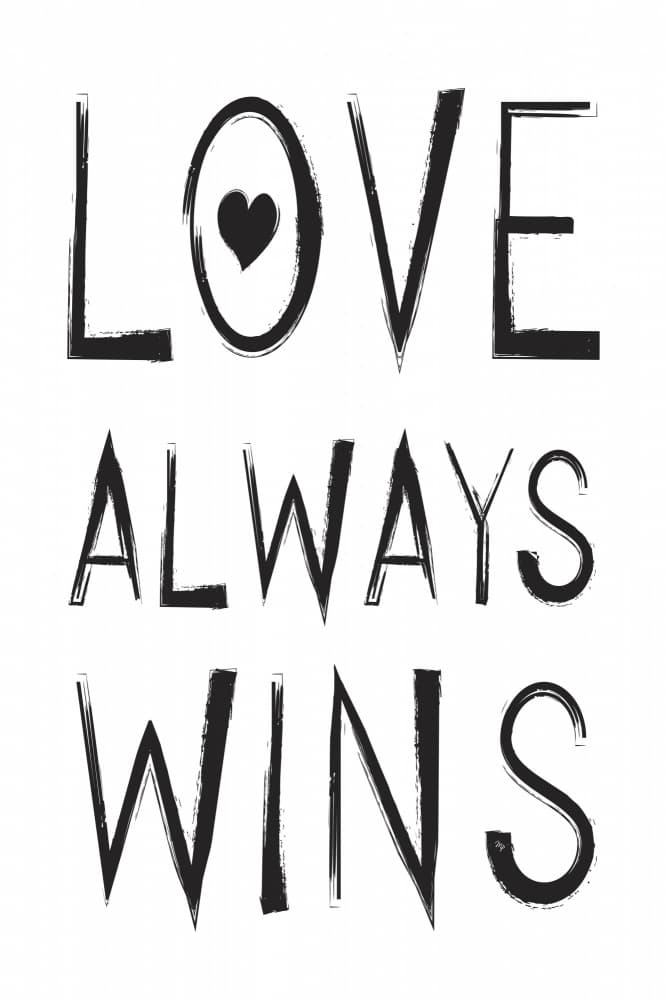 Love Always Wins by Martina — canvas wall art