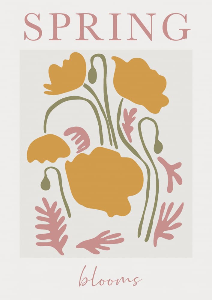 Spring Blooms Abstract by Talitha McQueen — canvas wall art
