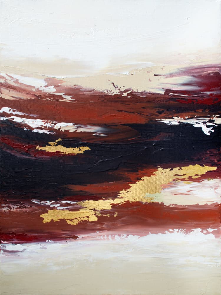 Molten Gold Earth by Alyson Storms — canvas wall art