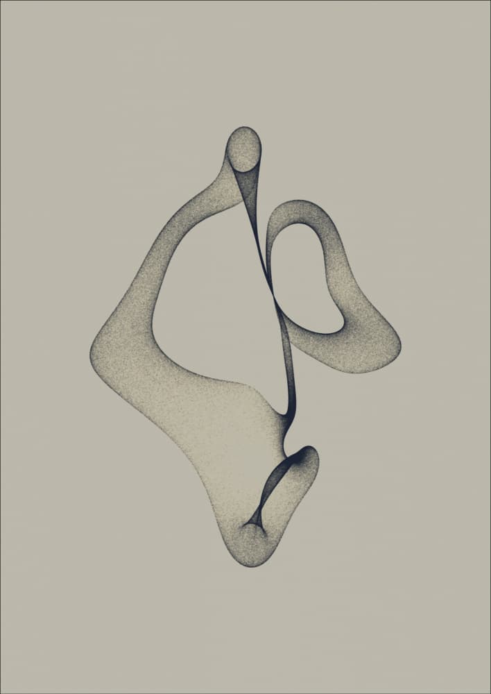 Ethereal Flowing Shape by AV11 — canvas wall art