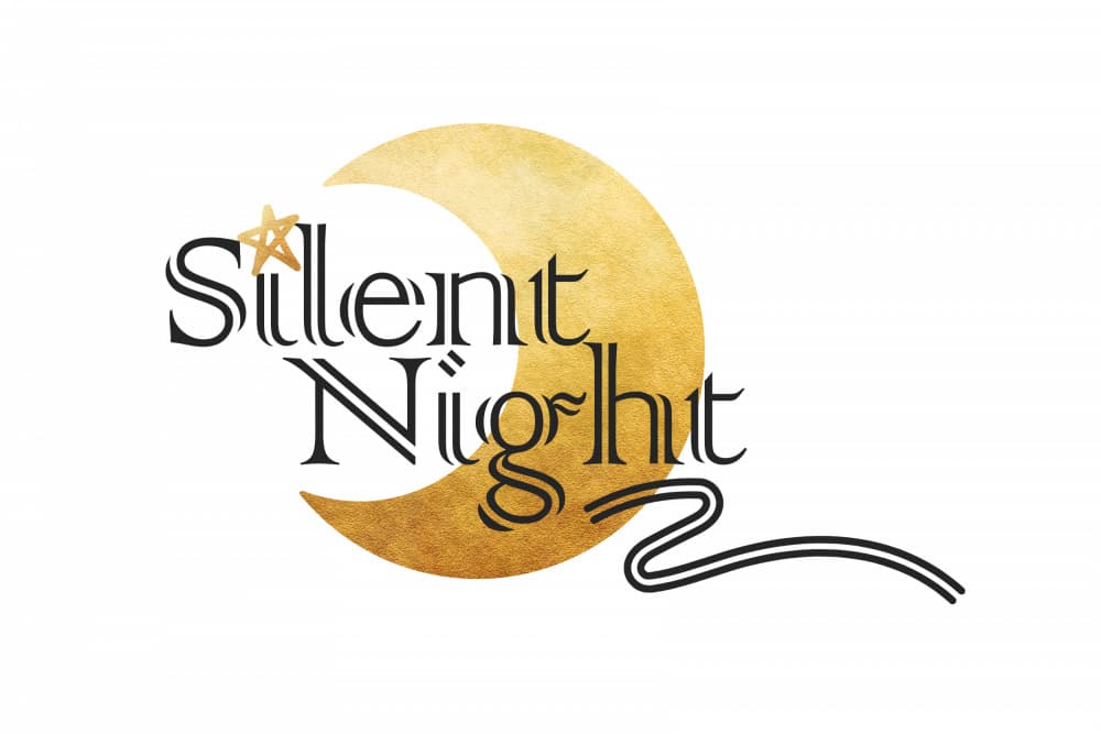 Silent Night Golden Crescent by amini54 — canvas wall art