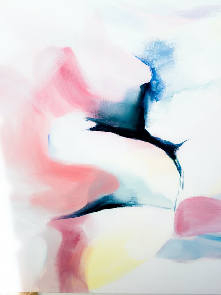 Pink Blue Ethereal Flow by Ejaaz Haniff — canvas wall art