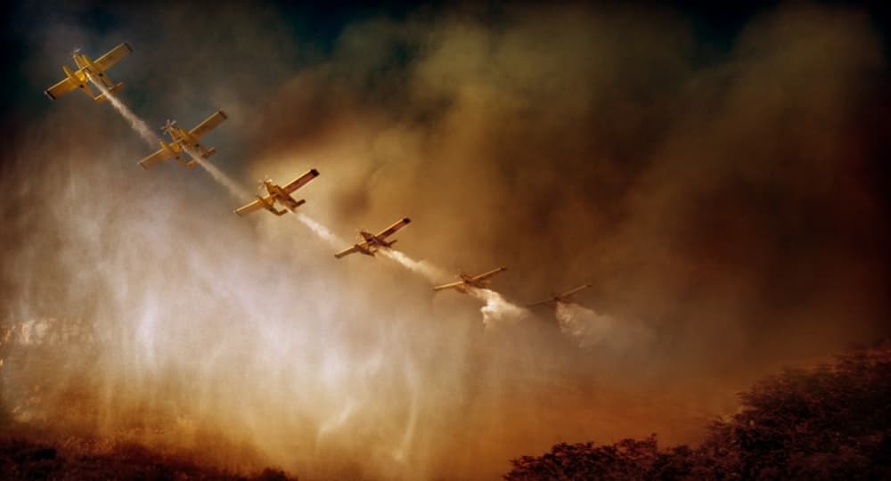 Planes in Formation by Antonio Grambone — canvas wall art