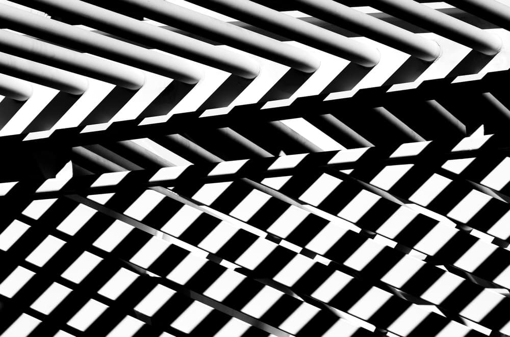 Abstract Geometric Shadows by Hans-Wolfgang Hawerkamp — canvas wall art