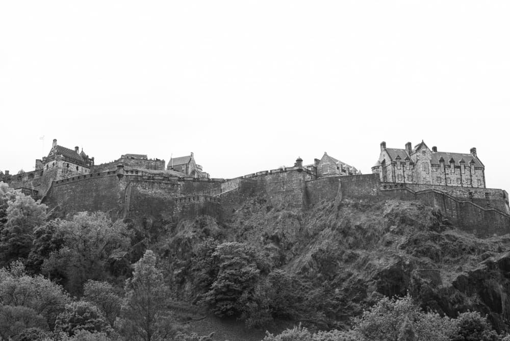 Historic Edinburgh Castle by Lynann Colligan — canvas wall art