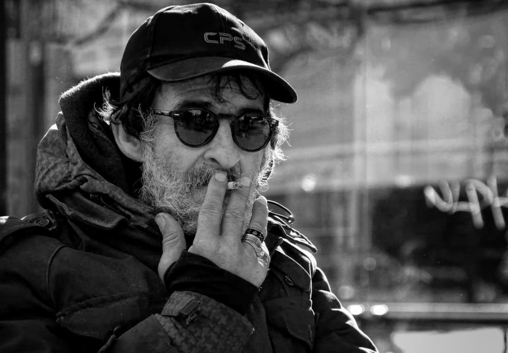 Pensive Man Smoking by Fernando Alves — canvas wall art