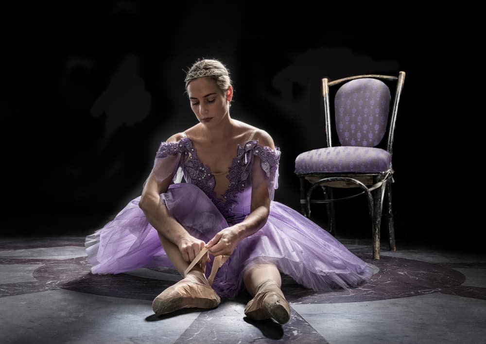 Elegant Dancer Backstage by Marcel Egger — canvas wall art