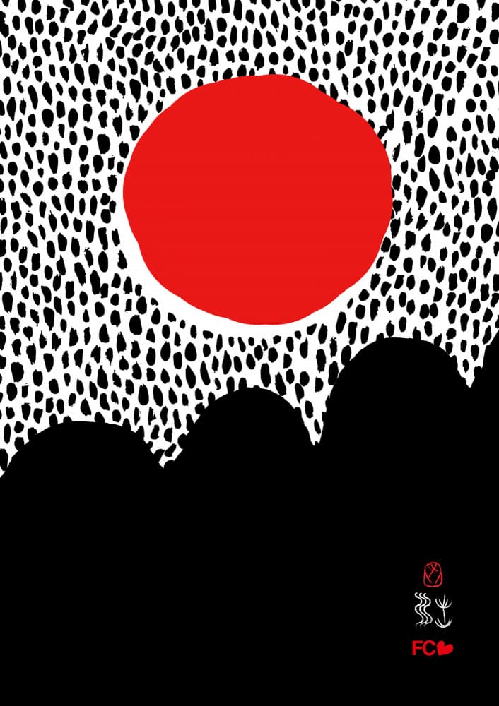 Red Sun Black Hills by Frances Collett — canvas wall art