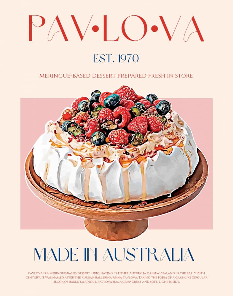 Classic Berry Pavlova by Nazma Khokhar — canvas wall art