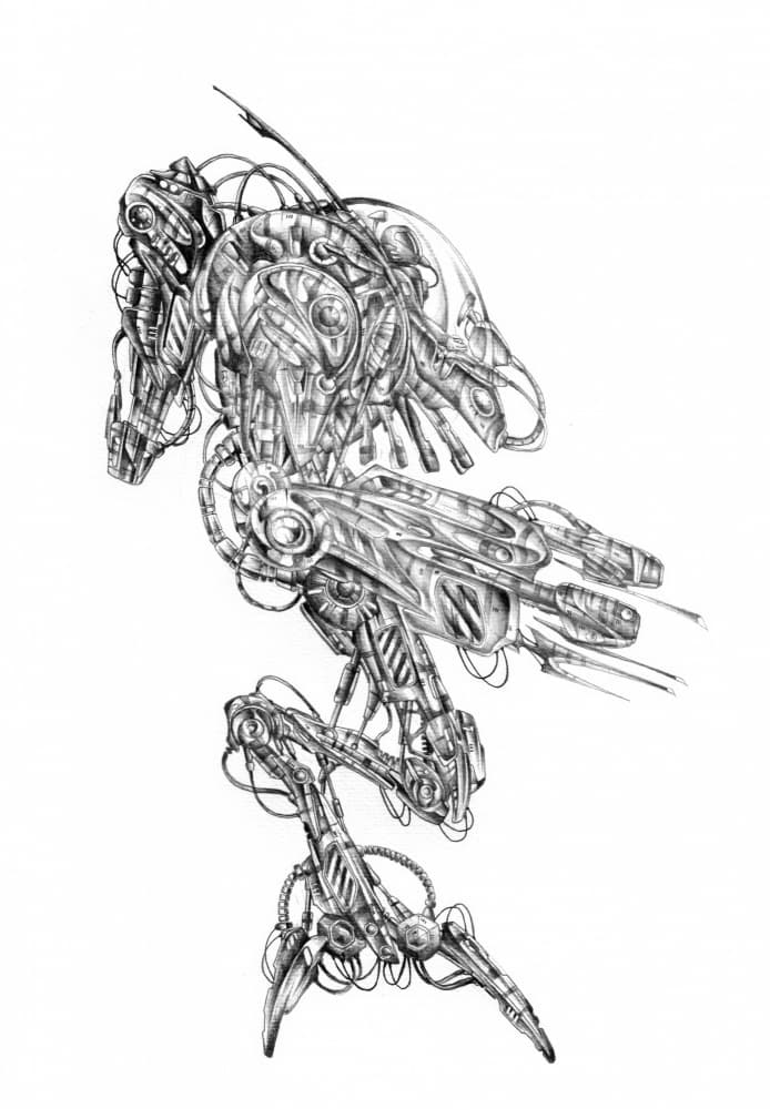 Intricate Mechanical Being by Kulik — canvas wall art