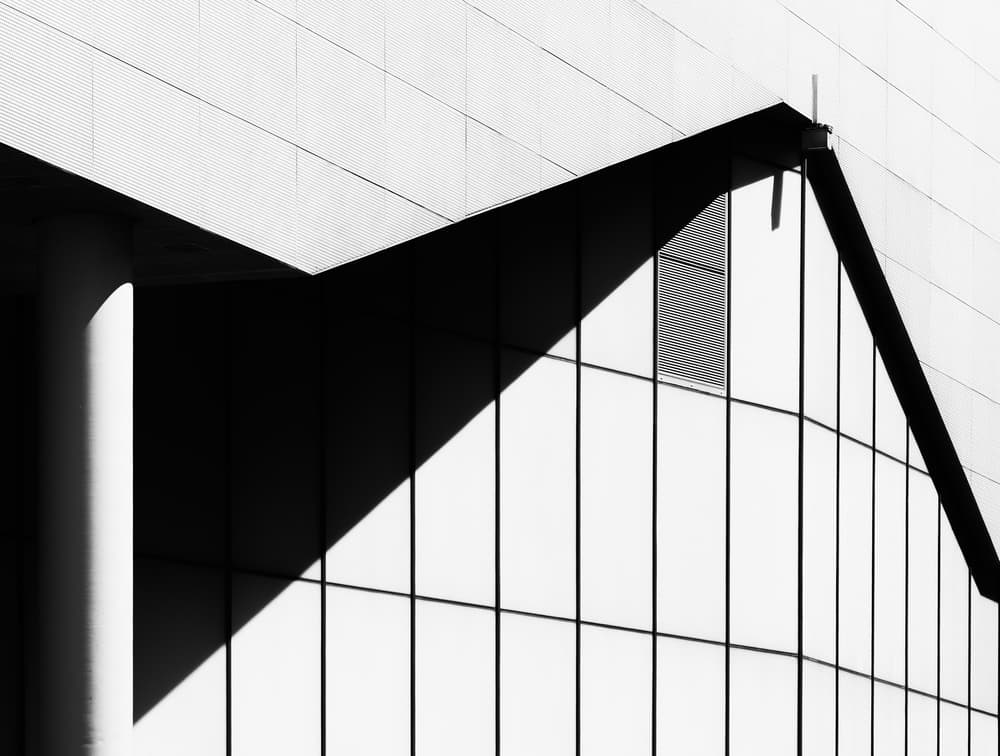 Abstract Architectural Contrast by Greetje van Son — canvas wall art