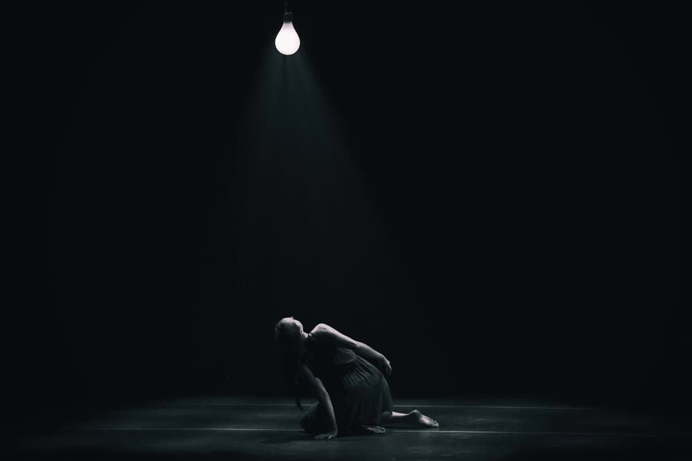 Pensive Dancer in Light by Rob Li — canvas wall art