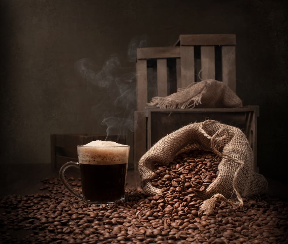 Warm Coffee Still Life by Margareth Perfoncio — canvas wall art