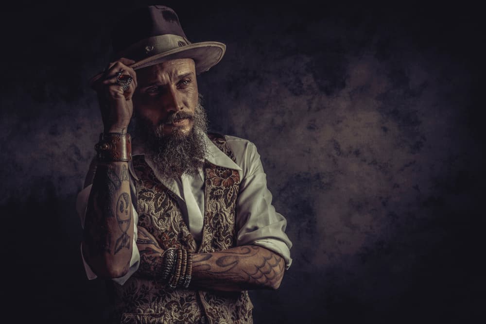 Dapper Bearded Man by gNo — canvas wall art