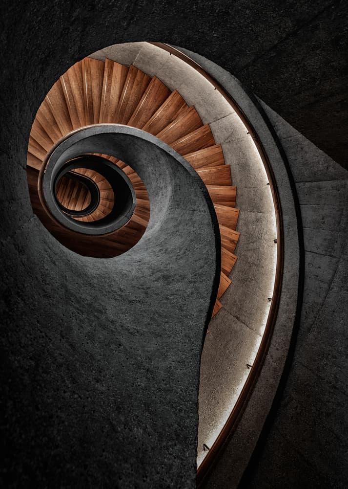 Modern Spiral Ascent by Andreas Agazzi — canvas wall art