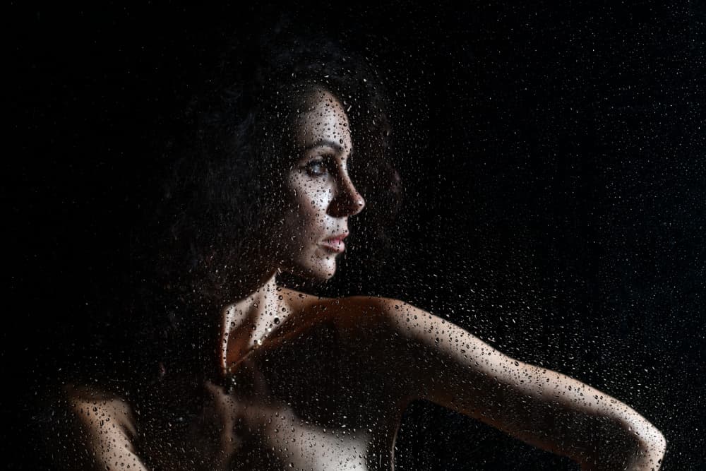 Dark Wet Profile by Yoram GIL — canvas wall art