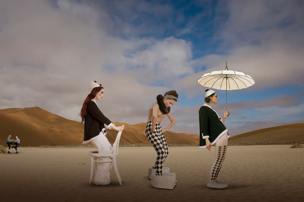 Conceptual Desert Trio by Christine von Diepenbroek — canvas wall art