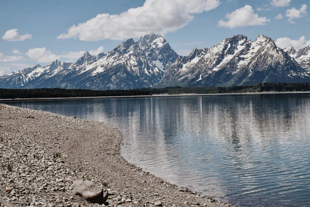 Mountain Lake Reflection by Del Mundo Imagery — canvas wall art