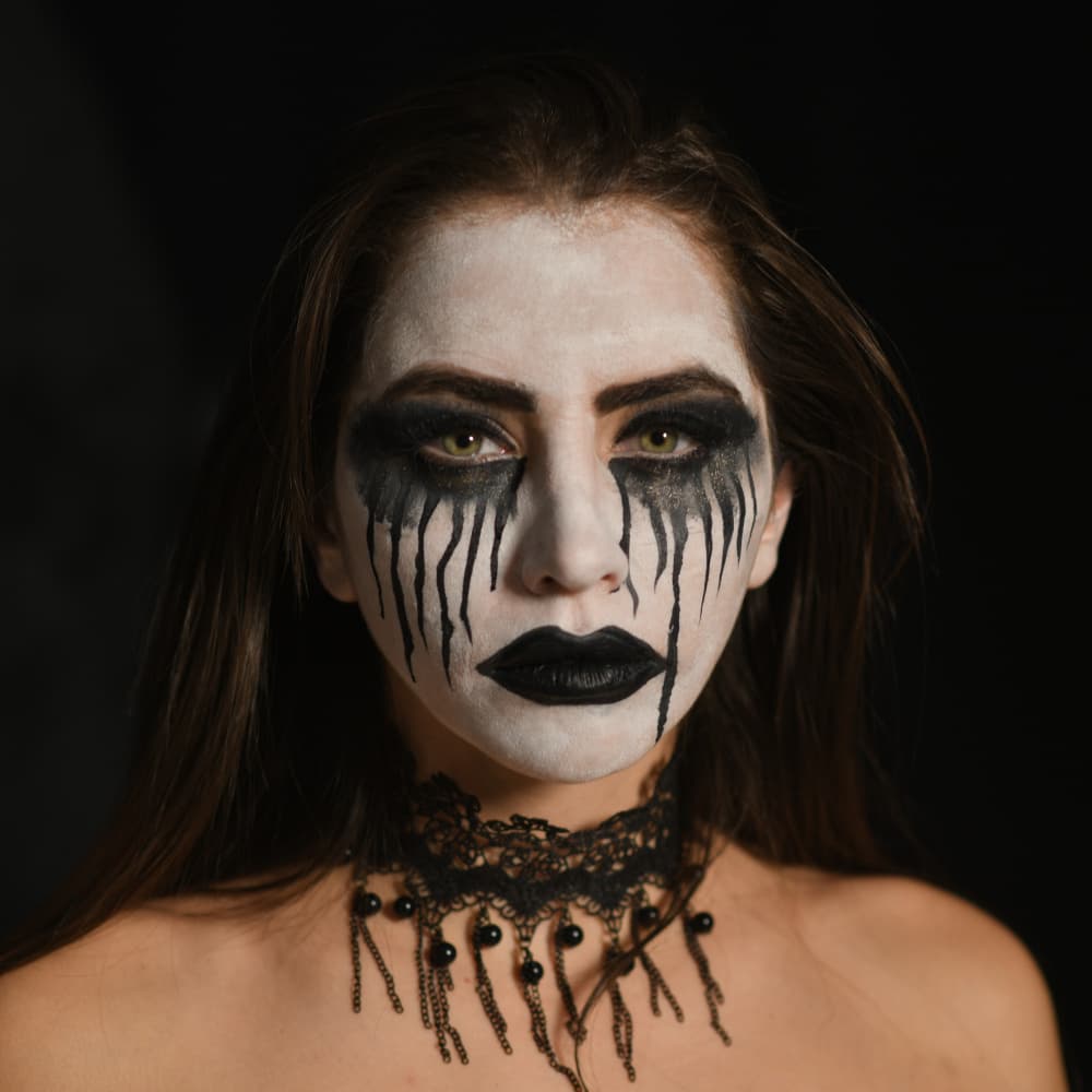 Gothic Makeup Portrait by Yoram GIL — canvas wall art