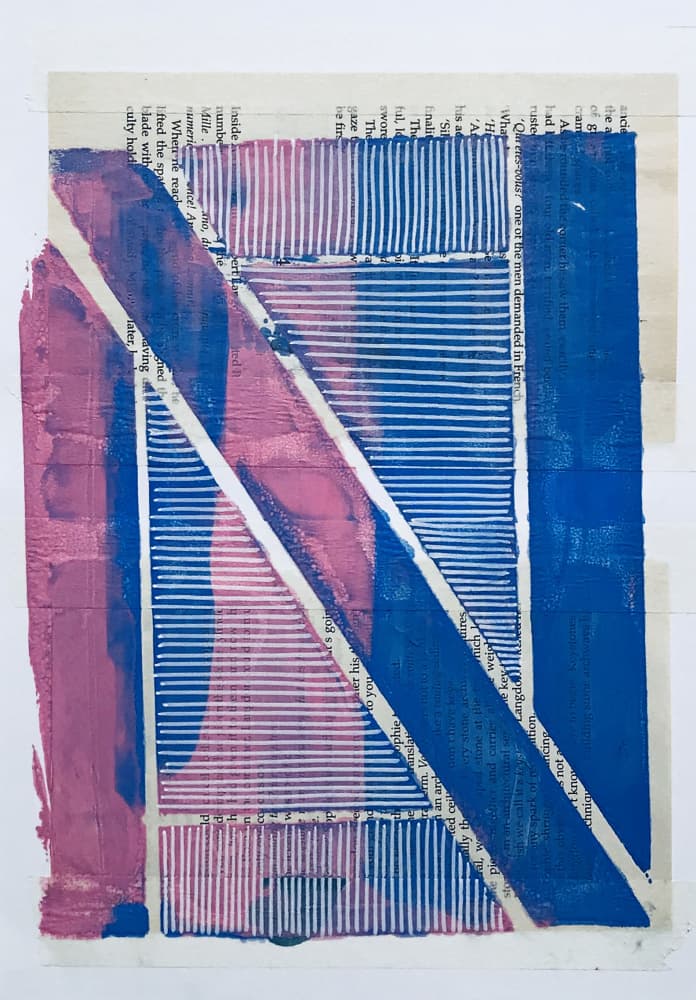 Bold Geometric Lines by kellymariesmith — canvas wall art