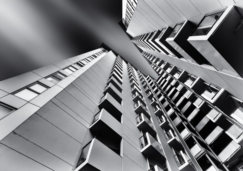 Modern Building Geometry by Gerard Jonkman — canvas wall art