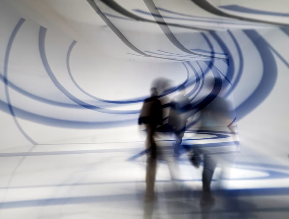 Dynamic Blue Passage by HAN dong hee — canvas wall art